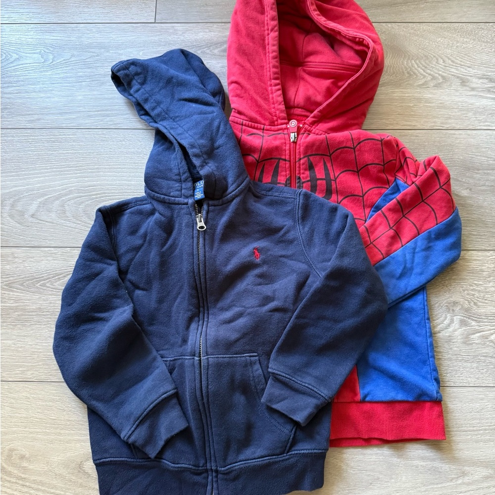 Two Boys Hoodie Zip Jackets